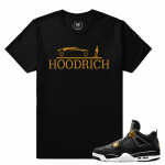 Match Jordan 4 Royalty | Hood Rich | Black T shirt