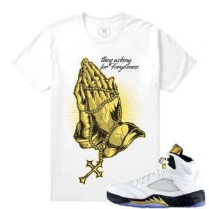 Match Olympic 5 Jordan Retro| Forgiveness|White T shirt