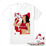 Match Jordan 6 Alternate | Sneaker Head Thirst | White T shirt