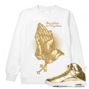 Match Jordan 6 Pinnacle | Forgiveness | White Sweatshirt Crewneck