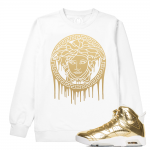 Match Jordan 6 Pinnacle | Medusa Drip | White Sweatshirt