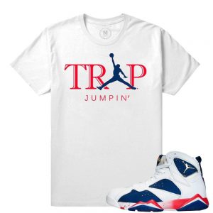 Match Jordan 7 Tinker Alternate | Trap Jumpin | White T shirt