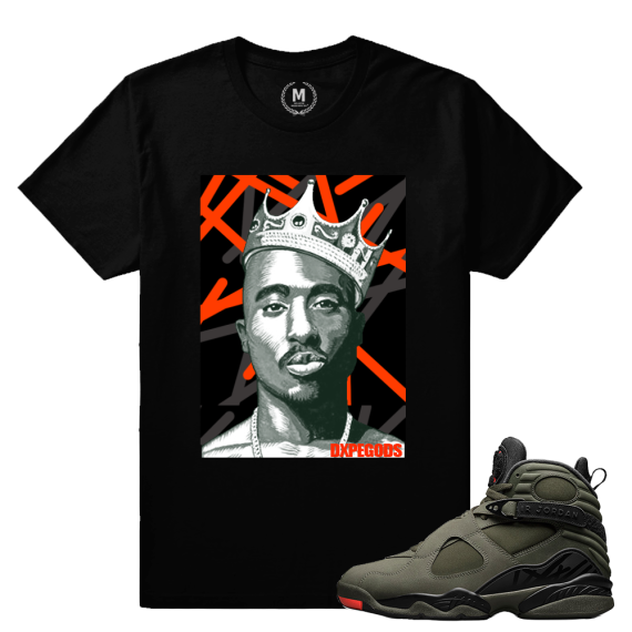 Match Jordan 8 Take Flight | King Pac | Black T shirt