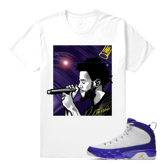 Match Jordan 9 Kobe | Cole World | White T shirt