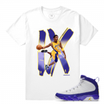 Match Jordan 9 Kobe | Kobe Slam | White T shirt