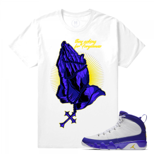 Match Jordan 9 Kobe | Forgiveness | White T shirt