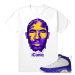 Match Jordan 9 Kobe | Iconic | White T shirt