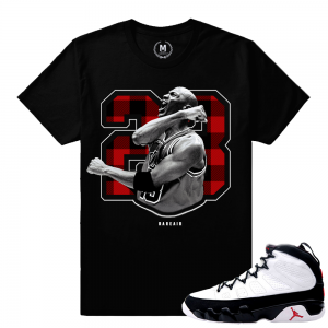 Match Jordan 9 OG Space Jam | Victory | Black T shirt