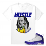 Match Jordan 9 Kobe | American Hustle | White T shirt