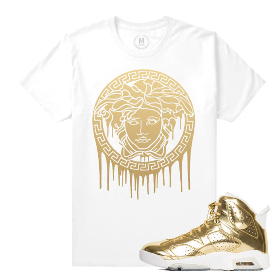 Match Jordan 6 Pinnacle | Medusa Drip | White T shirt