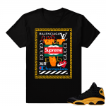 Match Jordan Retro 13 shirt | Luxury Mashup | Black shirt