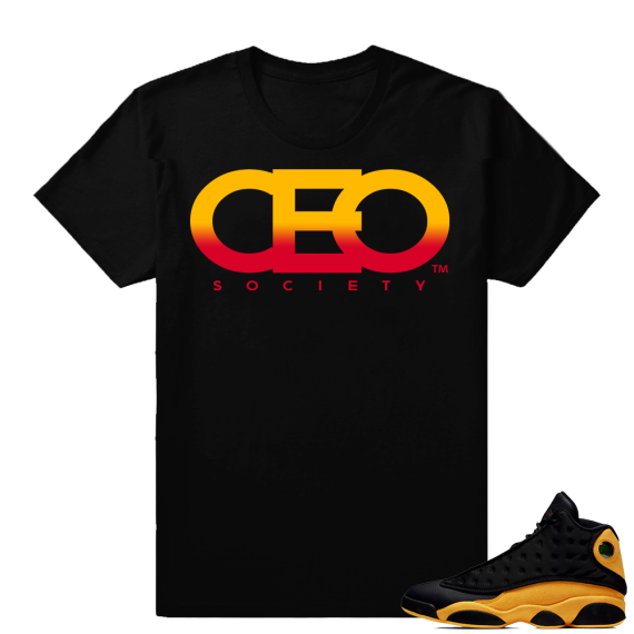 Match Jordan Retro 13 shirts | CEO Society Logo | Black shirt