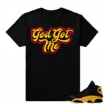 Match Jordan Retro 13 shirt | God Got Me | Black shirt