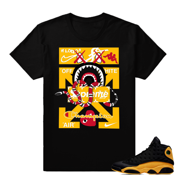 Match Jordan Retro 13 shirt | Designer Mashup | Black shirt