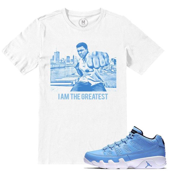 Match Pantone 9 Jordan Low Retros | I AM The GREATEST | White T shirt