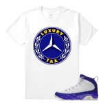 Match Jordan 9 Kobe | Luxury Tax Benz | White T shirt