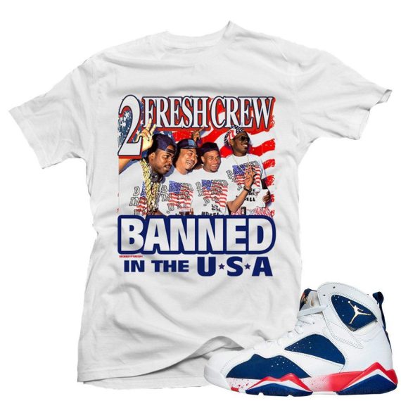 Match Jordan 7 Tinker Alternate | 2 Fresh Crew | White T shirt