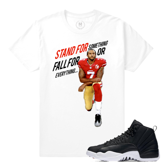 Match Neoprene 12s Jordan Retro | Kaepernick | White T shirt