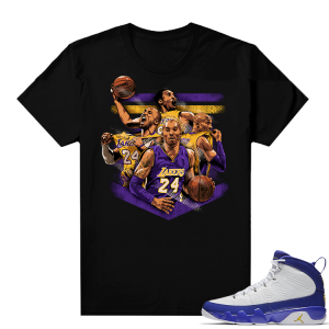 Match Jordan 9 Kobe | Kobe Tribute | Black T shirt