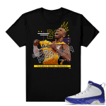 Match Jordan 9 Kobe | Black Mamba Remix | Black T shirt