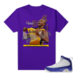 Match Jordan 9 Kobe | Black Mamba Remix | Purple T shirt