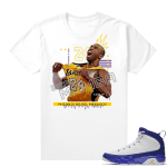 Match Jordan 9 Kobe | Black Mamba Remix | White T shirt