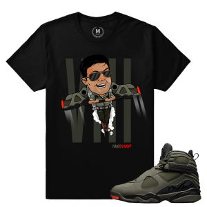 Match Jordan 8 Take Flight | Wingman Maverick | Black T shirt