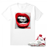 Match Jordan 6 Alternate | Diamond Lips | White T shirt