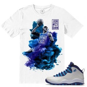 Match Jordan Retros 10 Charlotte Hornets | MJ x Dirty Sprite | White T shirt