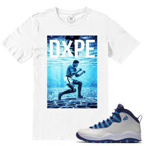 Match Jordan Retros 10 Charlotte Hornets | DXPE CHAMP | White T shirt