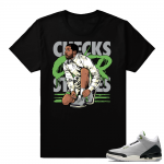 Match Jordan 3 shirt | Checks Over Stripes | Black shirt