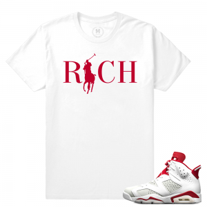 Match Jordan 6 Alternate | Country Club Rich | White T shirt