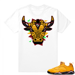 Match Jordan 7 Low Taxi | Rare Air Bull | White Shirt