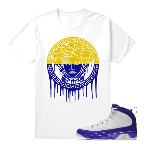 Match Jordan 9 Kobe | Medusa Drip | White T shirt