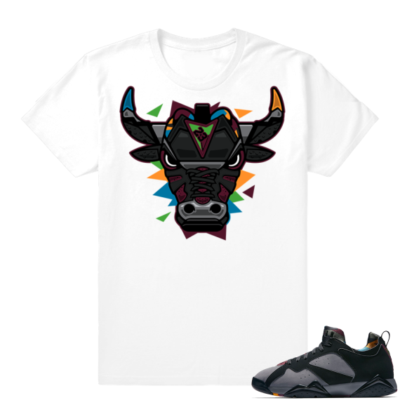 Match Jordan Bordeaux shirt | Rare Air Bull | White Shirt