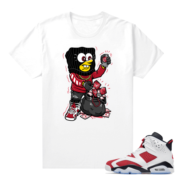 Match Jordan Carmine 6 Shirt White In My Bag