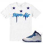 Match Jordan Retros 10 Charlotte Hornets | Rare Stars | White T shirt