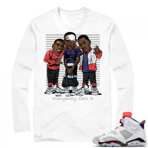 Match Jordan Tinker | Everybody Eats B | White Long Sleeve shirt