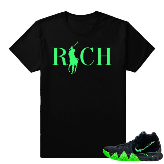 Match Kyrie 4 Halloween shirt | Country Club Rich | Black shirt