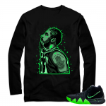 Match Kyrie 4 Halloween sneaker tees | Kyrie Pop Art | Black Long Sleeve shirt