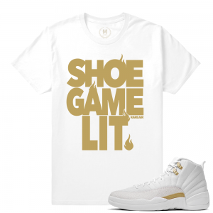 Match OVO 12 Jordan Retro | Shoe Game Lit | White T shirt