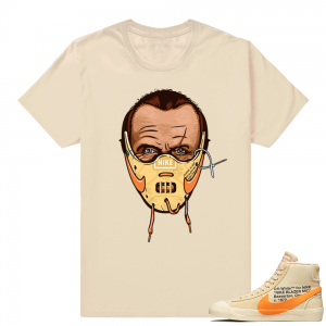 Match Off-White Nike Blazer All Hallows Eve shirt | Hannibal Lecter | Tan shirt