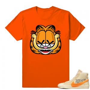 Match Off white Nike Blazer All Hallows Eve | Garfield Jaws | Orange shirt