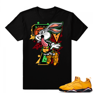 Match Retro 7 low Taxi shirt | Air Bunny | Black Shirt