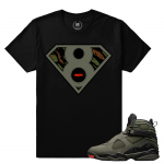 Match Jordan 8 Take Flight | Super 8 | Black T shirt