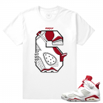 Match Jordan 6 Alternate | Rare Air 6s | White T shirt