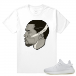 Match Yeezy Boost 350 V2 Cream White | Mr. West | White T shirt