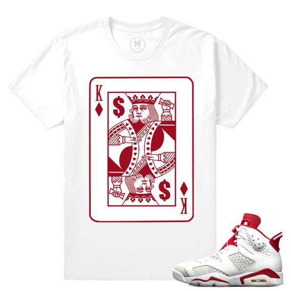 Match Jordan 6 Alternate | King of Diamonds | White T shirt