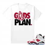 Matching Shirts Jordan 6 Carmine White Gods Plan