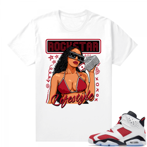 Matching Shirts Jordan 6 Carmine White Rockstar Lifestyle